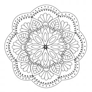Mandala floreale semplice