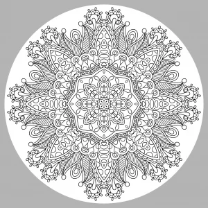 Pagina da colorare per bambini con mandala gratis da scaricare