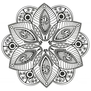 Mandala fiore originale di markovka