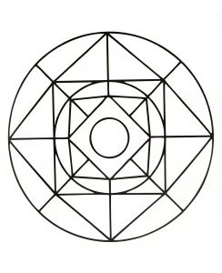 Mandala semplice, geometrico ed elegante