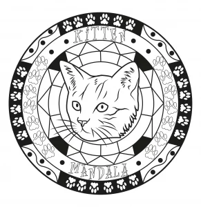 Pagina da colorare per bambini con mandala da scaricare