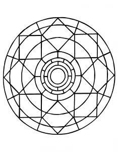 Mandala e forme rettilinee