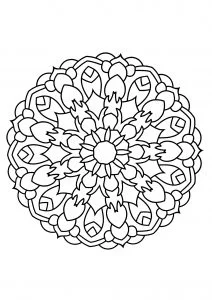 Mandala dai tratti spessi