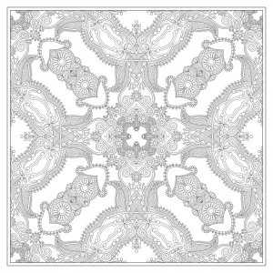 Pagina da colorare per bambini con mandala gratis da scaricare