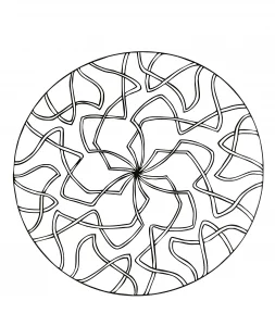Pagina da colorare per bambini con mandala da stampare