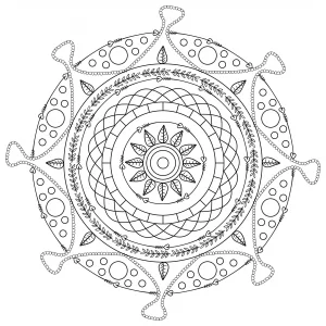 Mandala originale e vivace