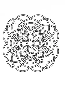 Pagina da colorare per bambini con mandala da stampare