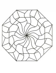 Mandala a forma di ventaglio