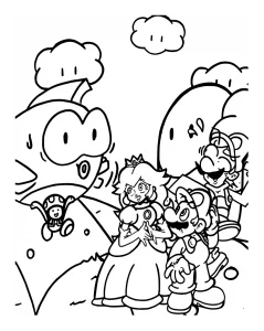 Disegno ispirato alle avventure di mario