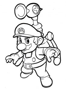 Disegno Da Colorare Di Mario Bros Per Bambini