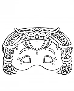 Maschera di carnevale da decorare