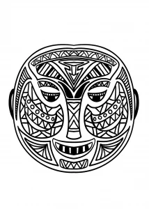 Colorazione maschera africana