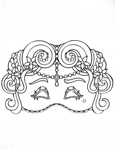 Maschera di carnevale elegante