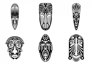 Maschere africane da stampare