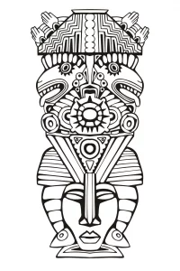 Maschera inca/maya   2