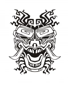 Maschera d'ispirazione inca / azteca