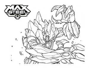 Stampa il disegno da colorare di Max Steel.