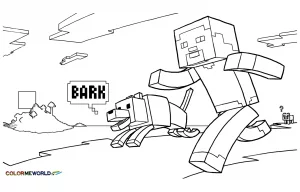 Disegni di minecraft da colorare per bambini