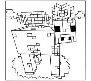 Disegni da colorare di minecraft per bambini