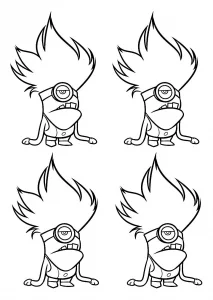 Disegni dei minions da colorare per bambini