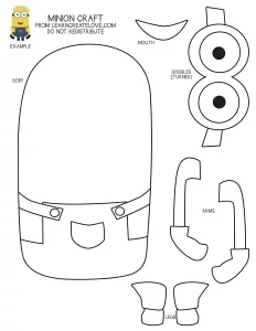 Minion da ritagliare, colorare, assemblare e incollare.