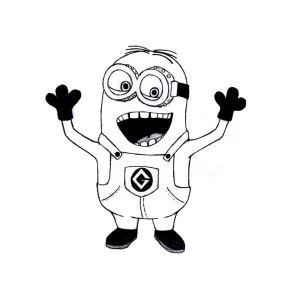 Immagine dei minions da stampare e colorare