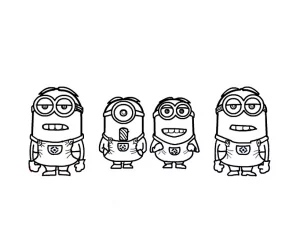Disegni dei minions da stampare per bambini