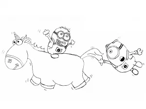 Disegni da colorare di minions stampabili per bambini