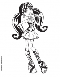 Colorazione Di Draculaura Delle Monster High