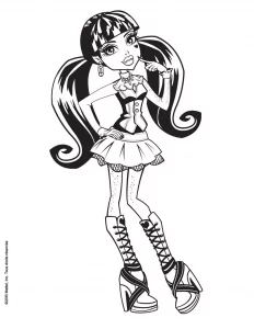 Colorazione di draculaura delle monster high