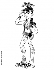 Colorazione Di Deuce Gorgon Da Monster High