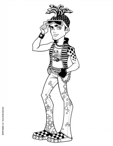 Colorazione di deuce gorgon da monster high