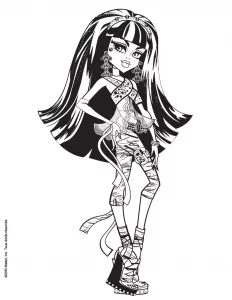 Colorazione di cleo de nile da monster high