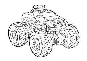 Disegni da colorare per bambini gratuiti di monster truck