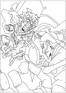 Disegni da colorare gratuiti per bambini di my hero academy