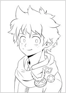 Disegni da colorare gratuiti per bambini di my hero academy