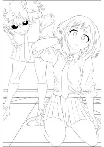 Disegni da colorare di my hero academy da scaricare