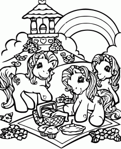 Stampa Gratuitamente Il Disegno Da Colorare Di My Little Pony.