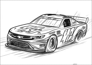 Disegno originale auto Nascar