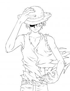 Monkey D. Luffy Con Il Cappello In Mano