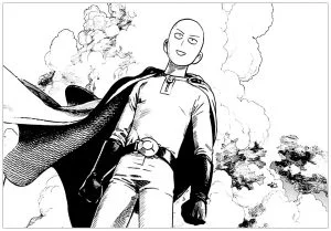 Disegni da colorare di one punch man per bambini