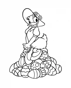 Disegno di daisy da colorare per bambini
