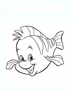 Scarica gratuitamente e colora il disegno dei pesci.
