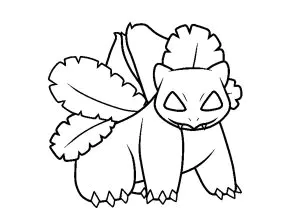Colorazione Semplice: Bulbasaur.