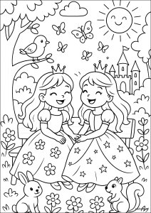 Due Principesse in un giardino incantato