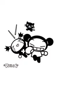 Da stampare, il disegno da colorare di pucca.
