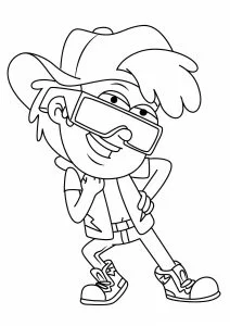 Dipper Pines con gli occhiali