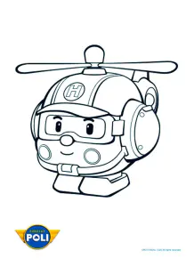 Immagine di robocar poli da stampare e colorare