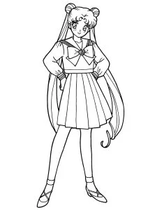 Disegni da colorare per bambini gratuiti di sailor moon