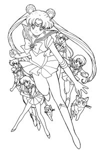 Disegni Da Colorare Di Sailor Moon Gratuiti Per Bambini